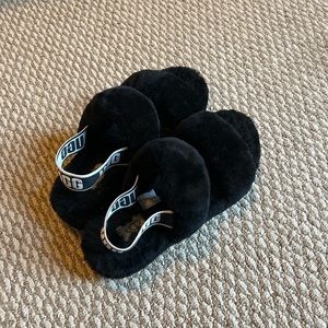Fluffy Ugg Slides